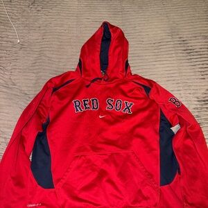 Red Nike Red Sox Hoodie